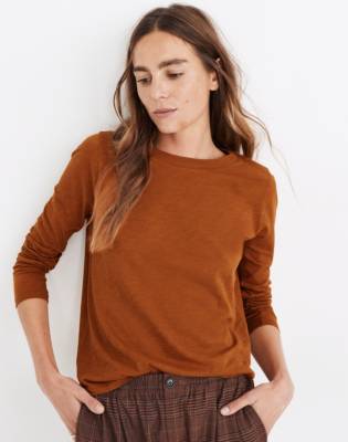 long sleeve crew neck sweater