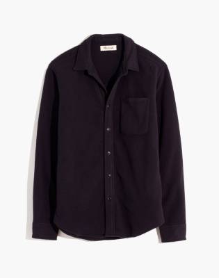 fleece button up shirt