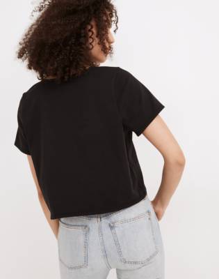 Women's Luxe Boxy-Crop Tee | Madewell