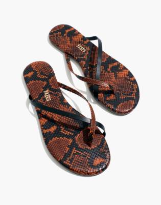 vegan leather flip flops
