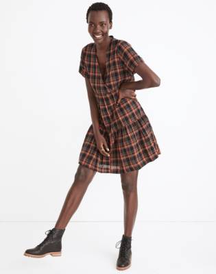 mini plaid dress