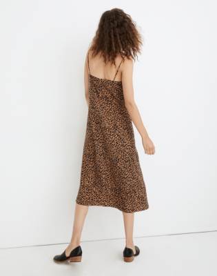 madewell silk slip dress