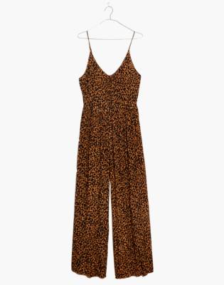 madewell ruched wide leg jumpsuit