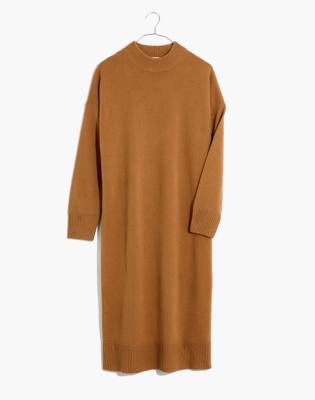 madewell mockneck sweater dress