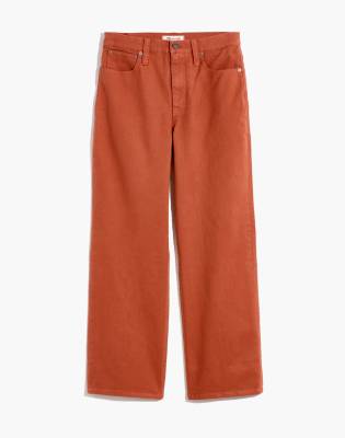 madewell slim wide leg full length jeans