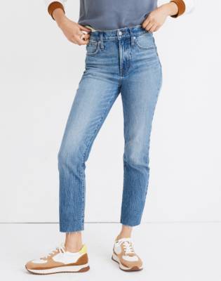 madewell raw hem jeans