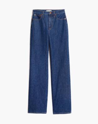 madewell slim wide leg full length jeans