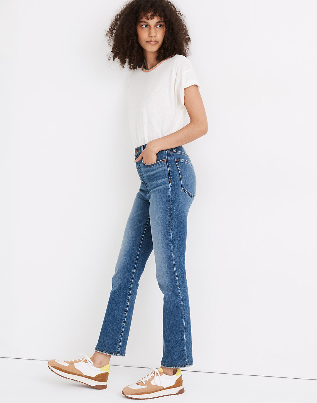 Women's Slim Demi-Boot Jeans in Northaven Wash | Madewell