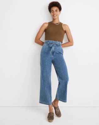 madewell paperbag jeans