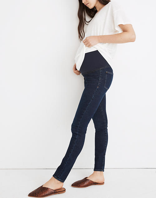 Maternity Over-the-Belly Skinny Jeans in Orland Wash: TENCEL 