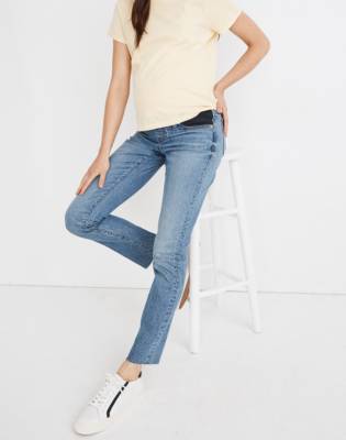 madewell side panel maternity jeans