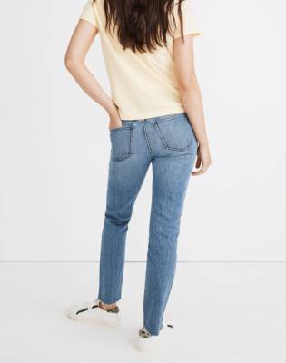 madewell side panel maternity jeans