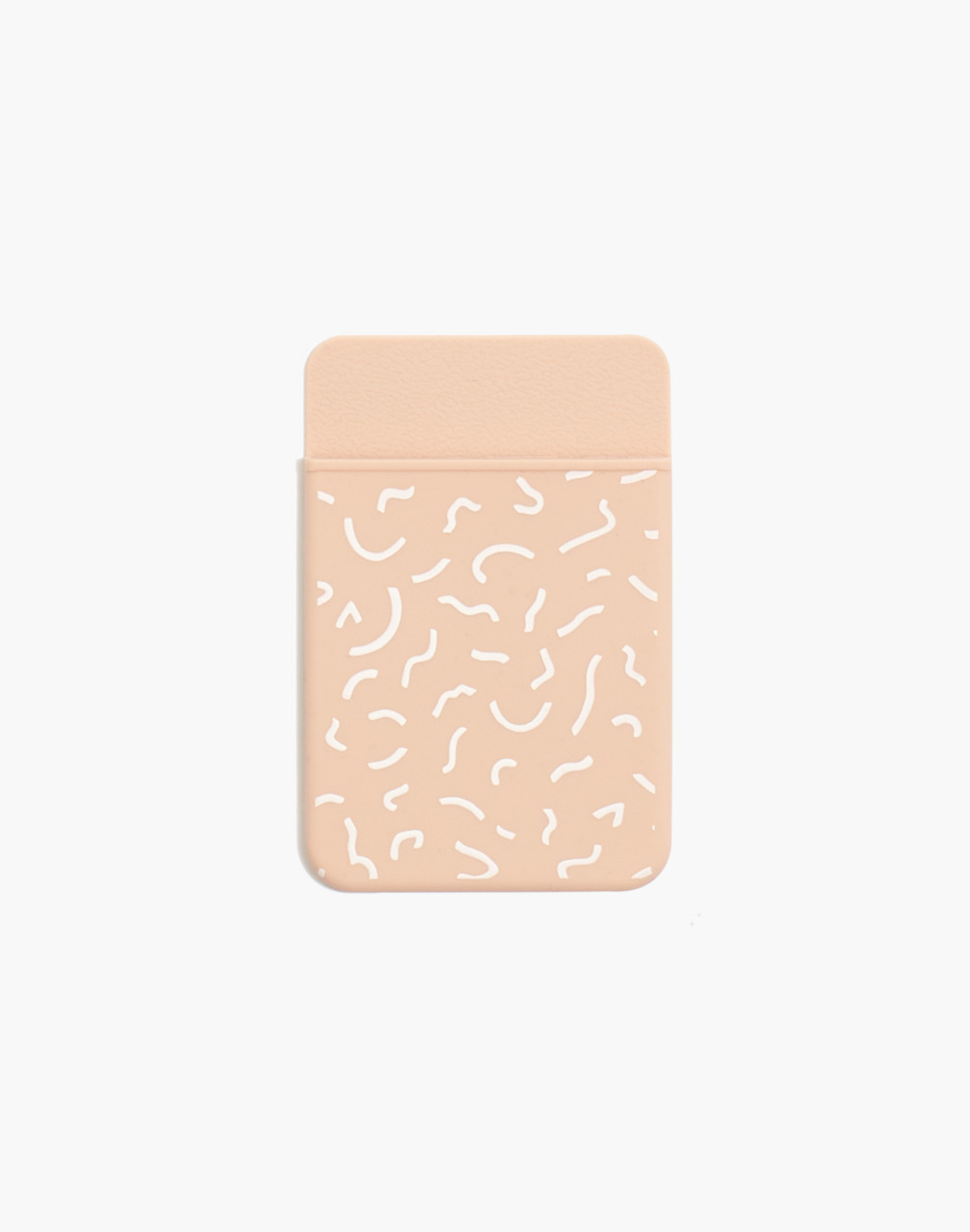 Mw Silicone Stick-on Phone Wallet In Pink