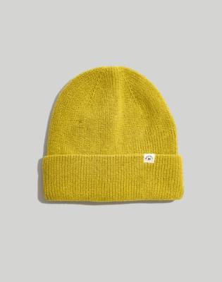 Mw (re)sourced Cuffed Beanie In Gilded Chartreuse