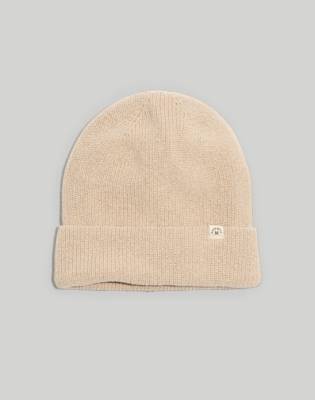 Mw (re)sourced Cotton Cuffed Beanie In Wet Sand
