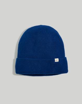 Mw (re)sourced Cuffed Beanie In Deep Royal