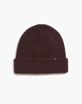 Mw Recycled Cotton Cuffed Beanie In Coffee Bean