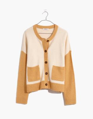 madewell colorblock cardigan