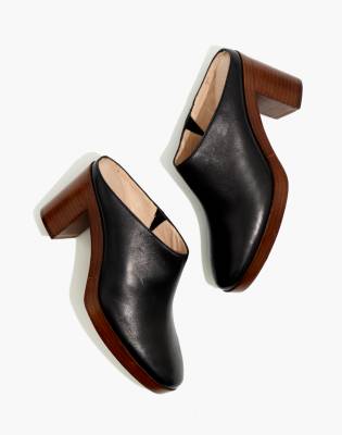 The Daisy Platform Mule in Leather in null image 1