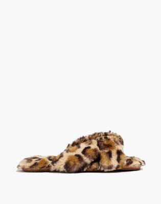 madewell slippers leopard