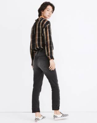 madewell slim boyjean black