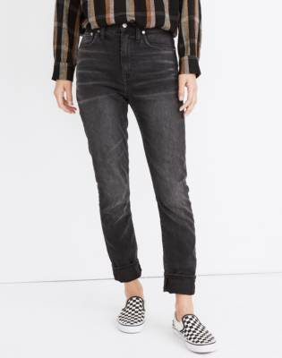 madewell slim boyjean black