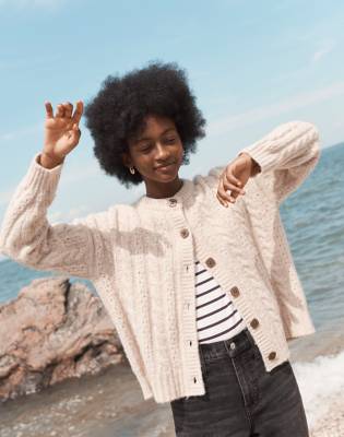 madewell chunky cardigan
