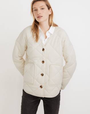 quilted cardigan jacket