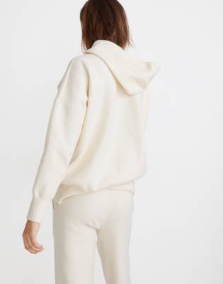 white hoodie sweater