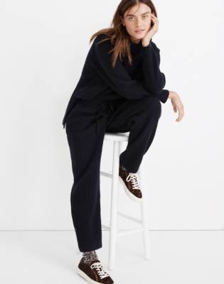 Maitland Ribbed Drawstring Sweater Pants