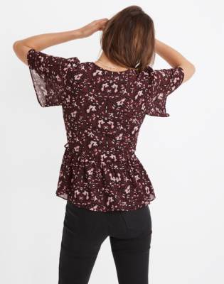 madewell peplum top