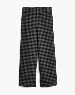 Huston Button-Front Ankle Pants in Checked Corduroy in null image 6