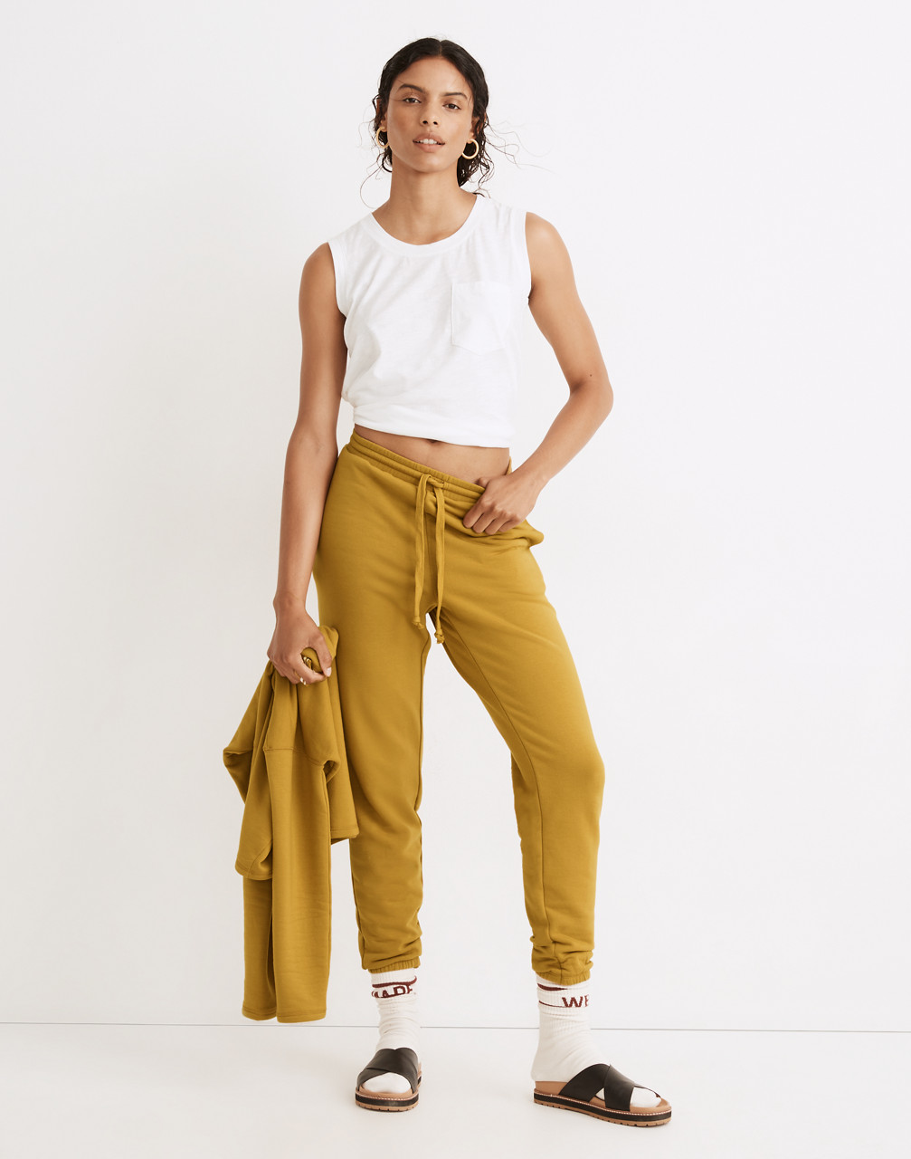 Mw L Superbrushed Easygoing Sweatpants In Bronzed Lichen | ModeSens