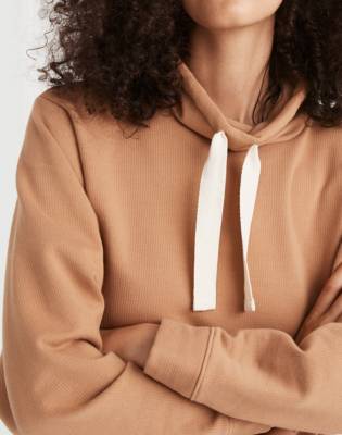 MWL Ribbed Funnelneck Sweatshirt in earthen clay image 4