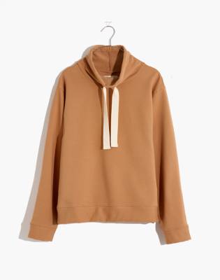 MWL Ribbed Funnelneck Sweatshirt in earthen clay image 5