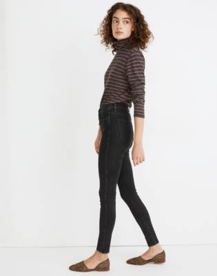 10" High-Rise Skinny Jeans in Robert Wash: Button-Front Edition in robert wash image 2