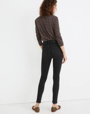 10" High-Rise Skinny Jeans in Robert Wash: Button-Front Edition in robert wash image 3