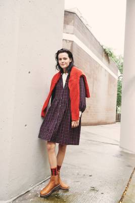 plaid flannel shirt dress