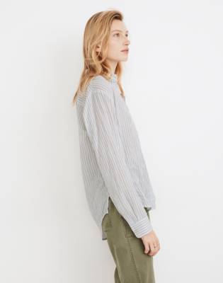 Oversized Ex-Boyfriend Shirt in Fanning Stripe in null image 2