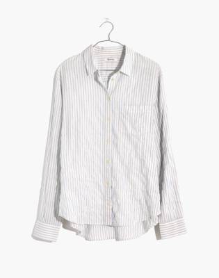 Oversized Ex-Boyfriend Shirt in Fanning Stripe in null image 6