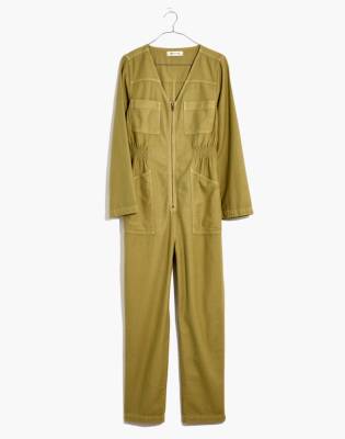 madewell patch pocket sweater jumpsuit