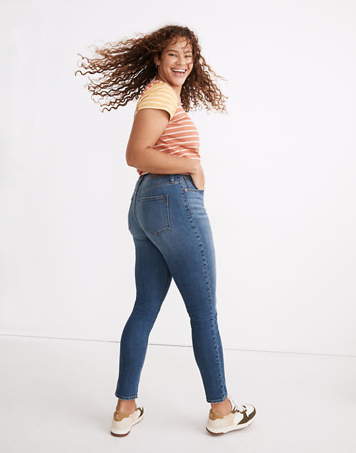 Initiative plot Correspondent Petite Curvy High-Rise Skinny Crop Jeans in Lander Wash