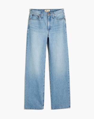 madewell slim wide leg full length jeans