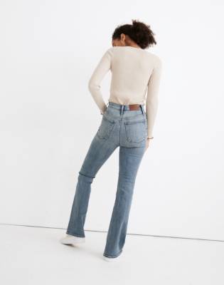 zara flared pants met split