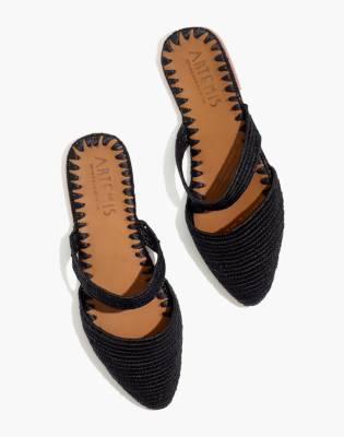 Artemis Design Co Raffia Mary Jane Mules
