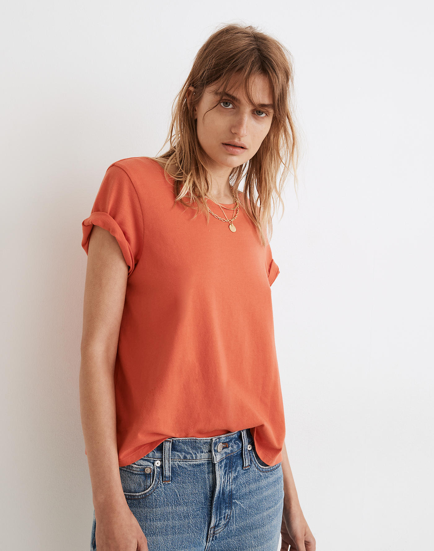 Madewell (Re)sourced Cotton Swing Crop Tee