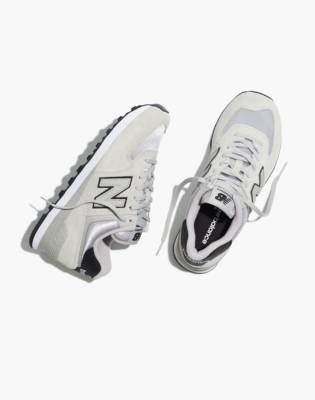 Madewell New Balance&reg; Suede 574 Sneakers In Raincloud/white