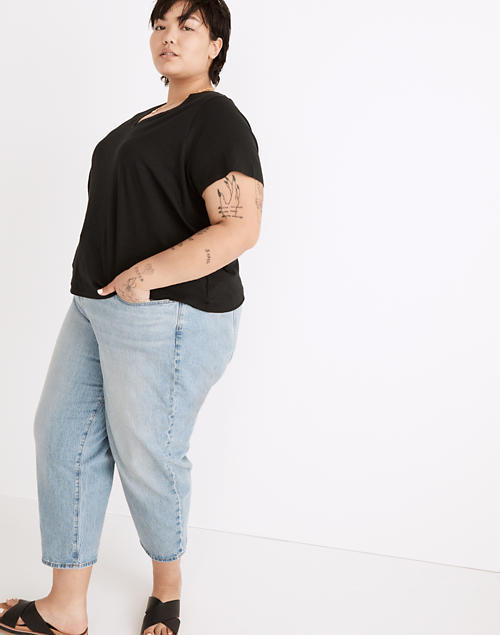 To My Mom Women\u2019s Cotton V-Neck Short Sleeve T-Shirt Plus Size Available