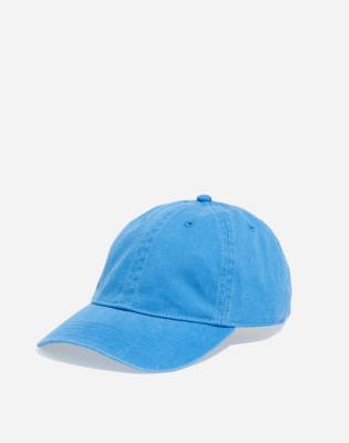 Mw Organic Cotton Broken-in Baseball Cap In Oasis Blue