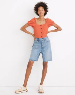 denim bermuda shorts